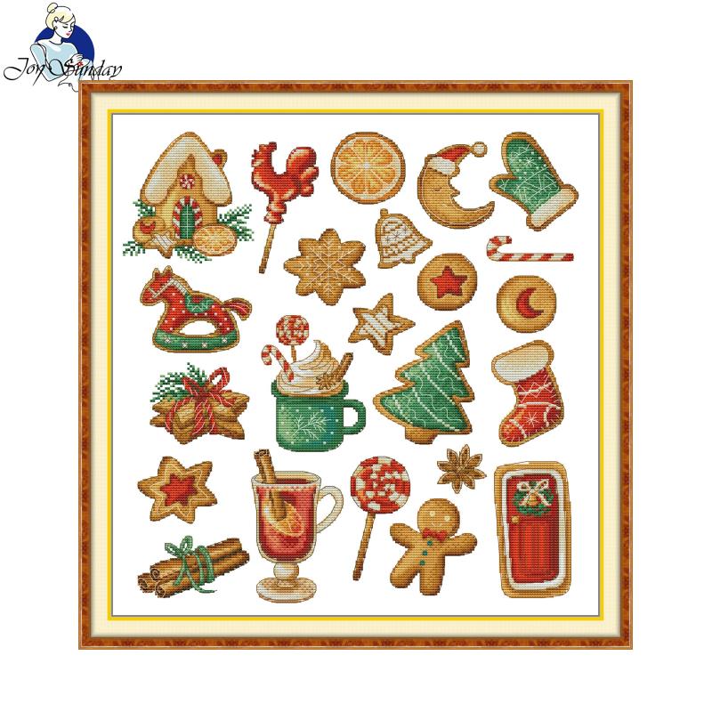 Embroidery Xmas Ornaments - Cross Stitch Kit Gingerbread Photo Gallery