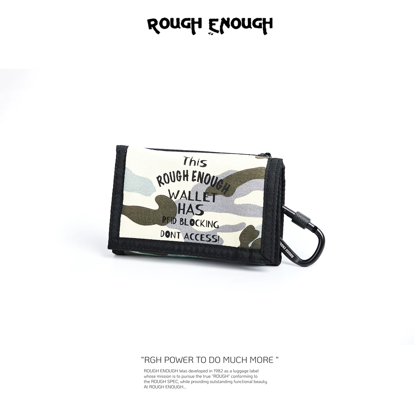 Embroidery Wallet - RGH Camo Canvas Wallet for Men,