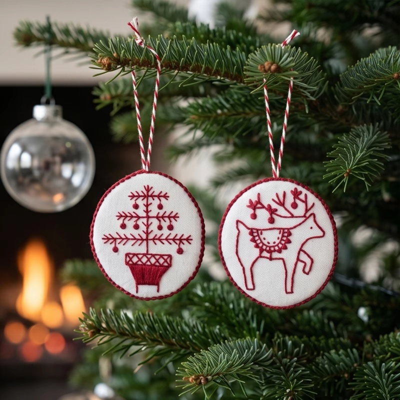 Christmas Embroidery Ornaments - Embroidery Xmas Ornaments recension och pris