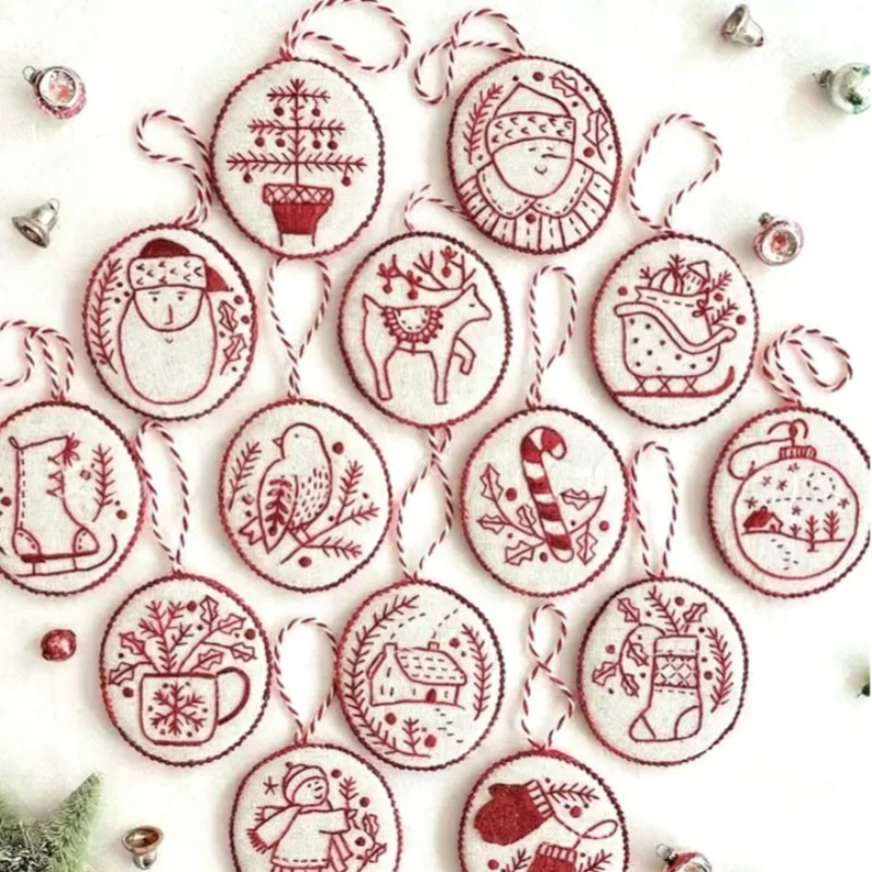 Christmas Embroidery Ornaments - Embroidery Xmas Ornaments recension och pris