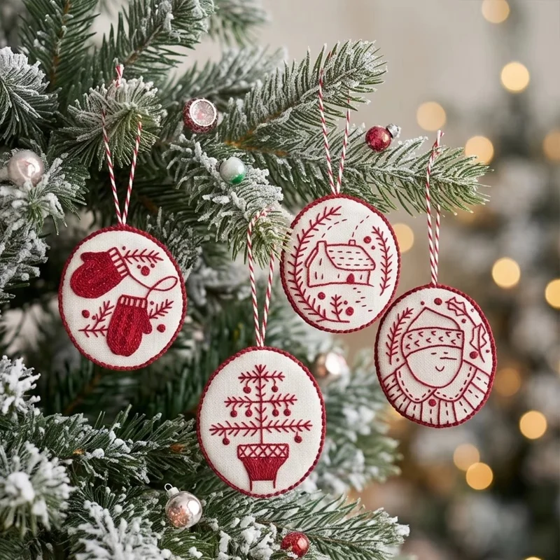 Christmas Embroidery Ornaments - Embroidery Xmas Ornaments recension och pris