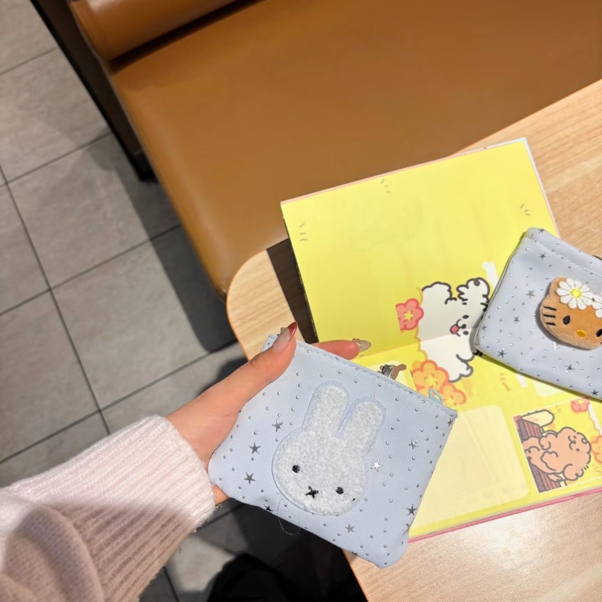 Korean Polka Dot Star Miffy Bu - Embroidery Wallet recension och pris