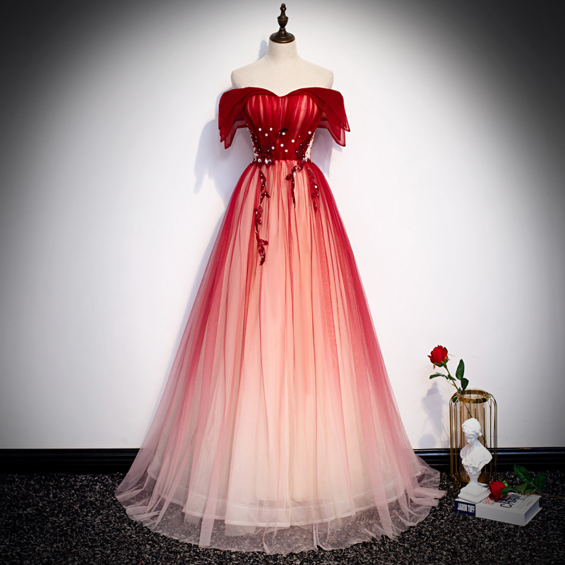 Strap Toast Dress for Bride 20 - Embroidery Gradient recension och pris