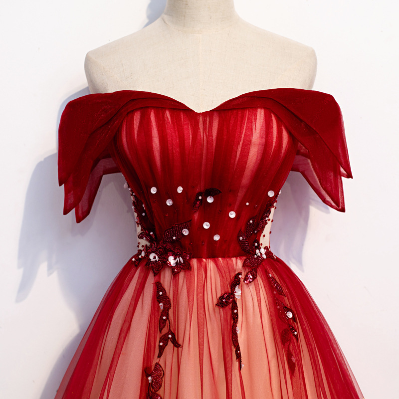 Strap Toast Dress for Bride 20 - Embroidery Gradient recension och pris