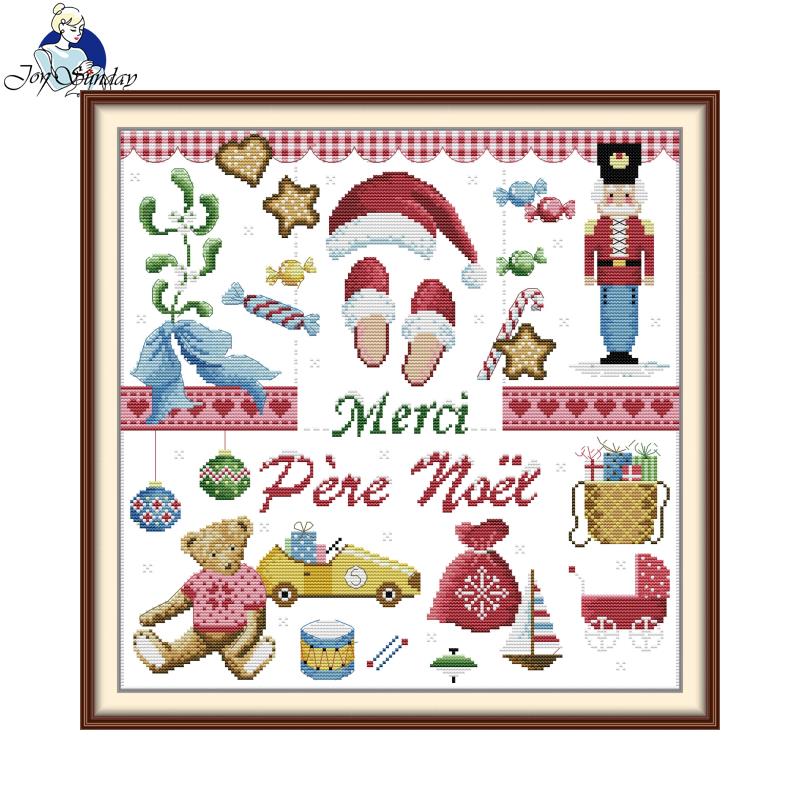 Cross Stitch Kit Thank You San - Embroidery Xmas Ornaments recension och pris