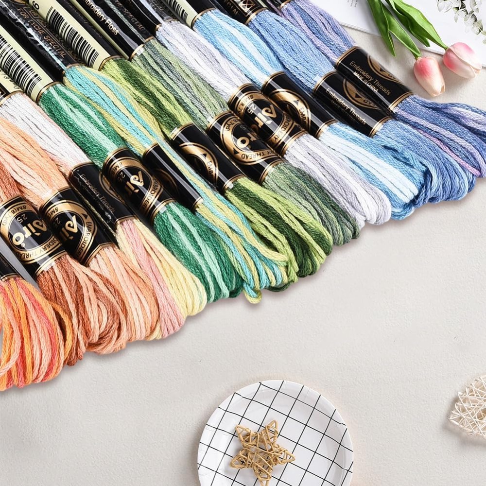 12 Skeins 105 Yards Cross Stit - Embroidery Gradient recension och pris