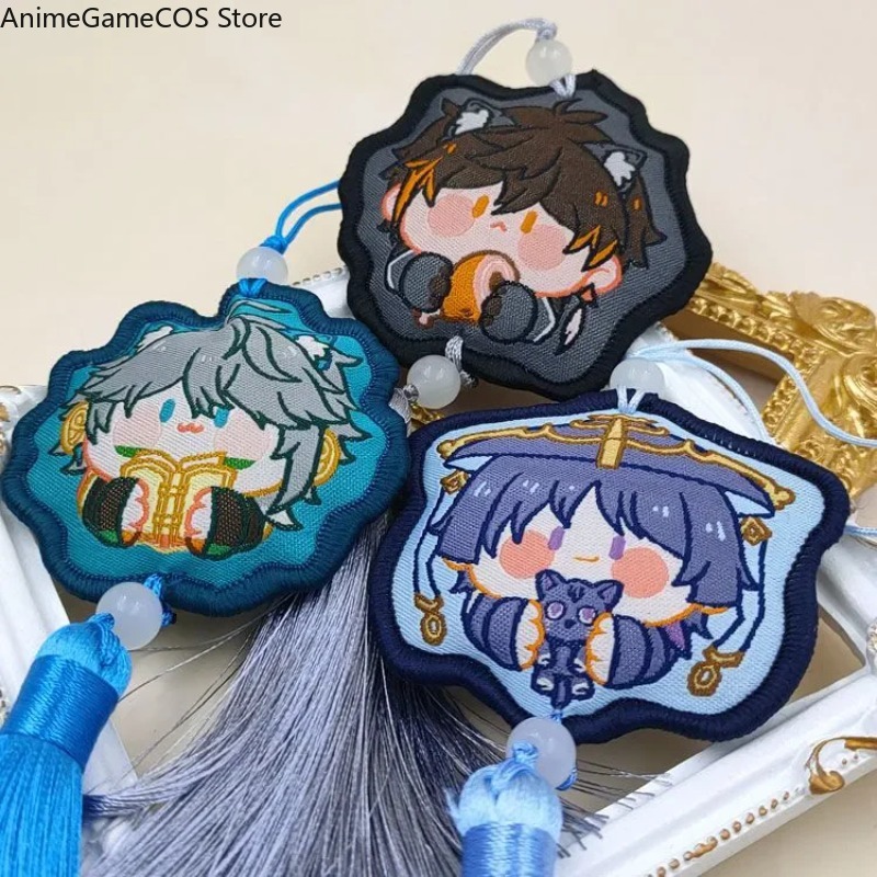 Anime Genshin Impact Tartaglia - Embroidery Xmas Ornaments recension och pris