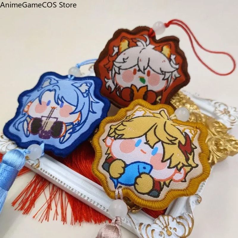 Anime Genshin Impact Tartaglia - Embroidery Xmas Ornaments recension och pris