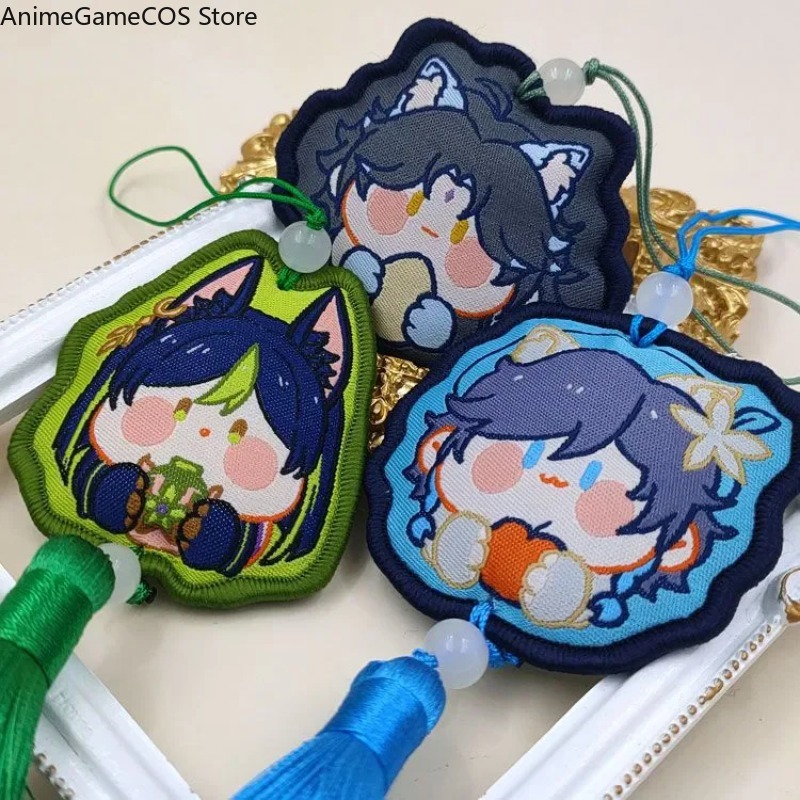 Anime Genshin Impact Tartaglia - Embroidery Xmas Ornaments recension och pris