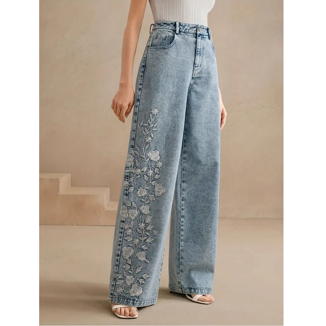 Y2k Pants New 2025 Trend Jeans - Embroidery Jeans recension och pris