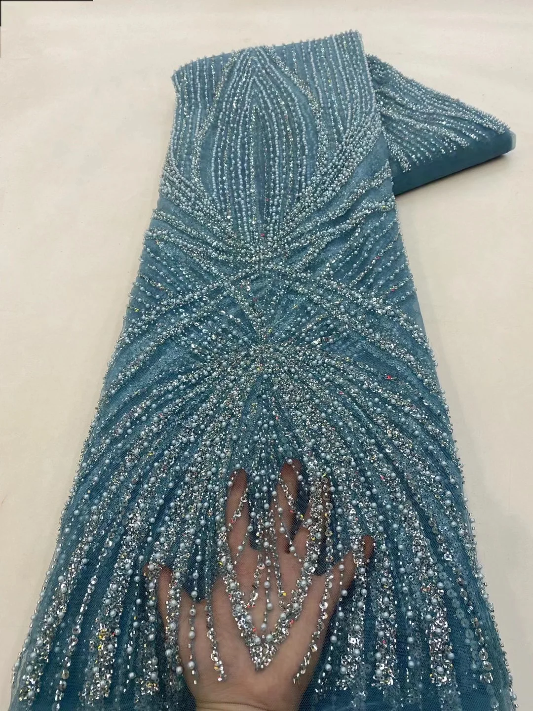 2 yards High Quality African S - Embroidery Gradient recension och pris