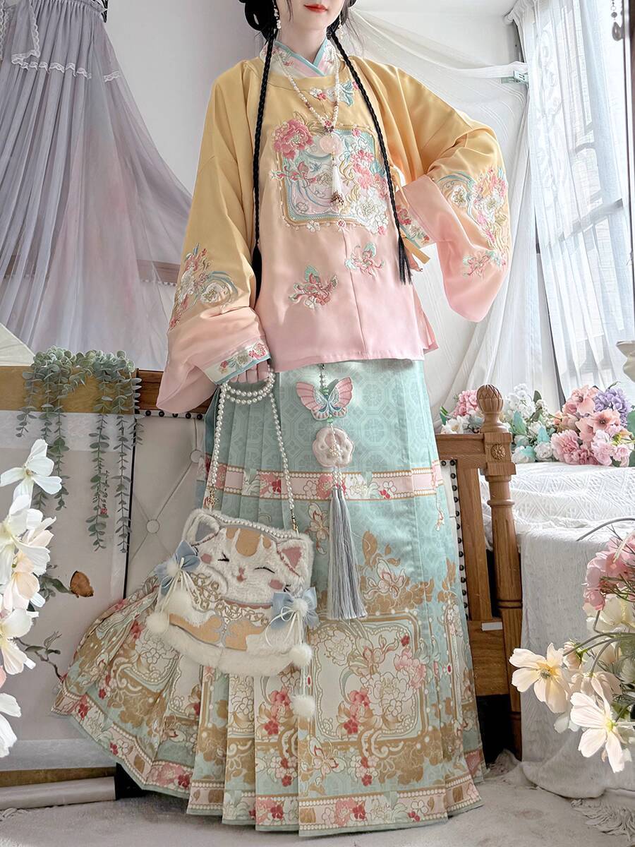 New Hanfu Women Ming System Ro - Embroidery Horse recension och pris