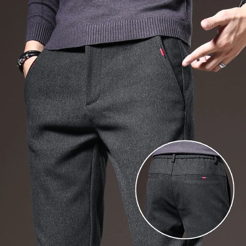 Spring Autumn Men's Casual Pan - Embroidery Jersey recension och pris