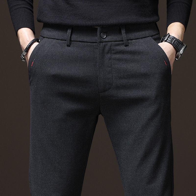 Spring Autumn Men's Casual Pan - Embroidery Jersey recension och pris