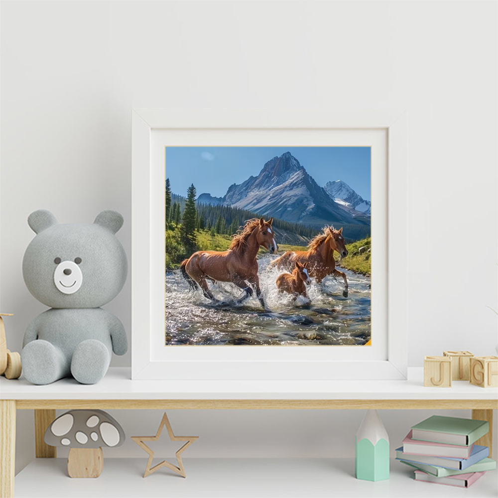 Momoart 5D DIY Horse Diamond P - Embroidery Horse recension och pris