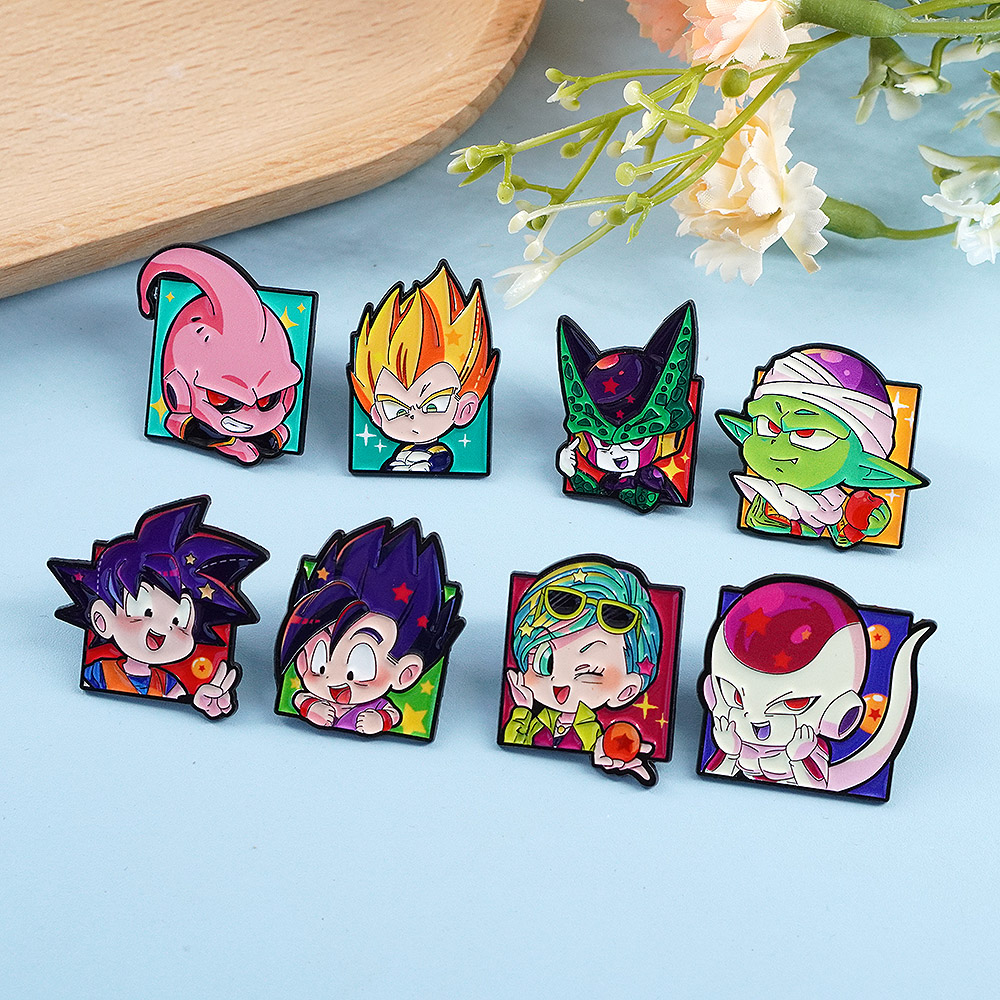8Pcs Chibi Goku Character Enam - Embroidery Reddit recension och pris